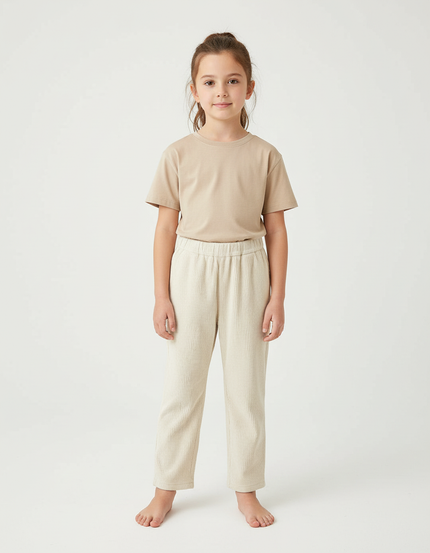 Pantalon Beige 83b8 - Cordé
