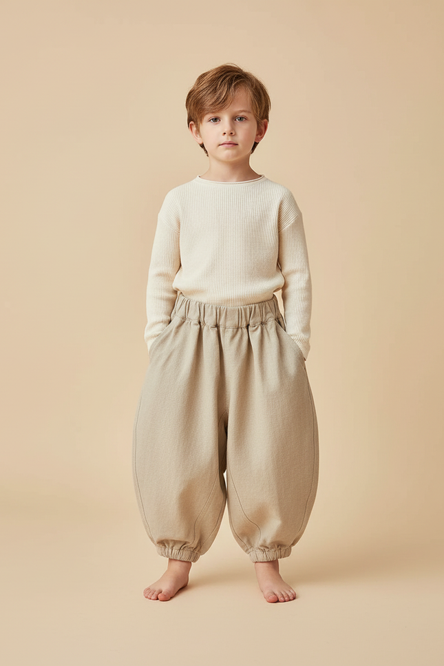 Pantalon Beige Toile