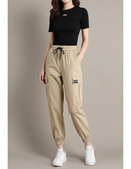 Pantalon Cargo Beige Fille - Toile