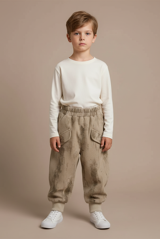 Pantalon Beige C0cc - Cordé