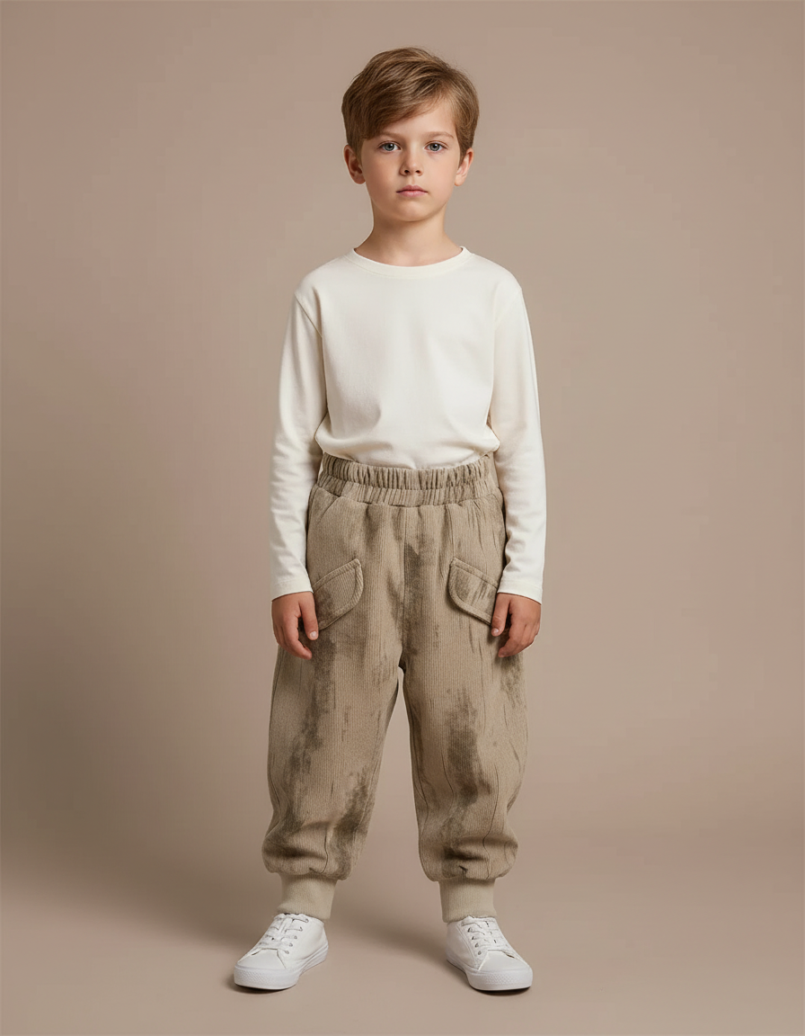 Pantalon Beige C0cc - Cordé