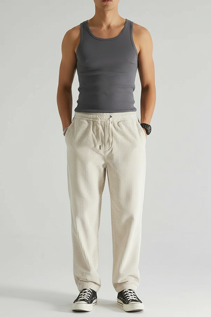 Pantalon Beige Dc20 - Cordé