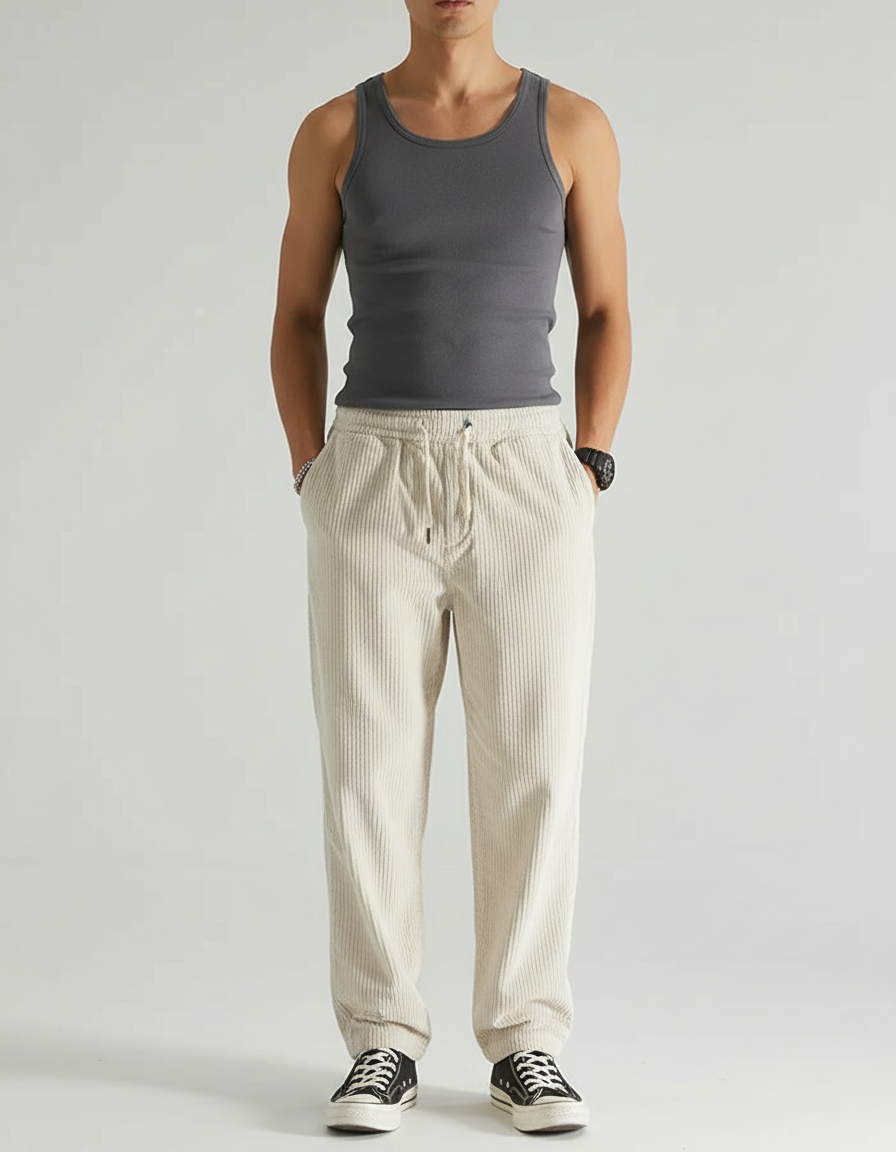 Pantalon Beige Dc20 - Cordé