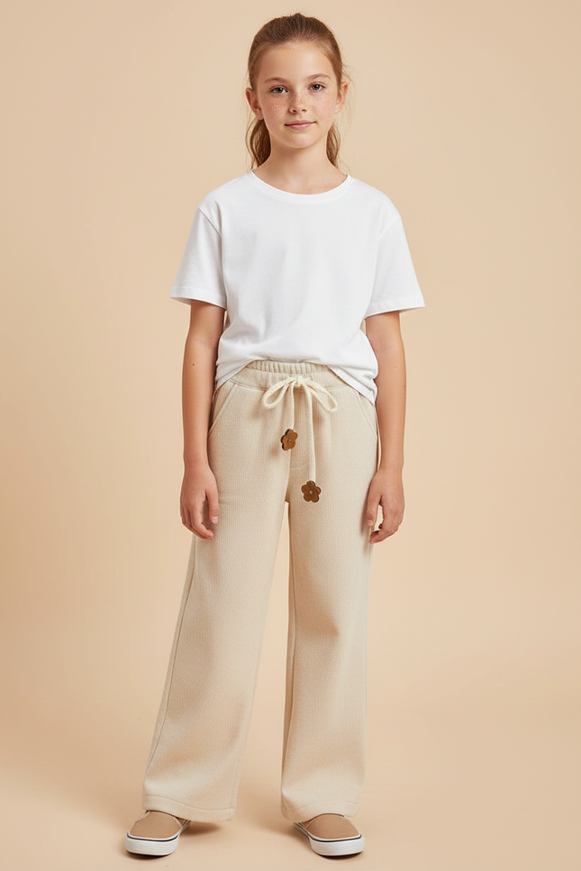 Pantalon Beige Coton - Maille