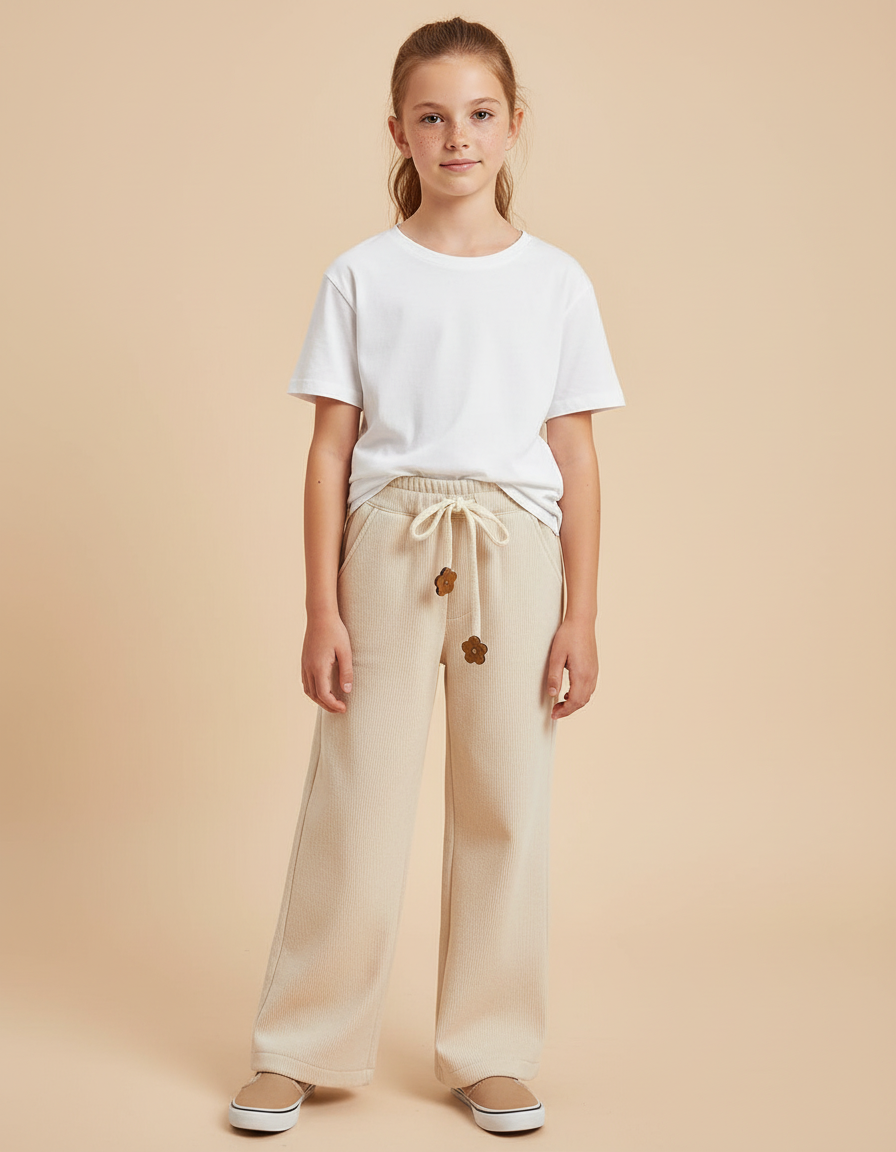 Pantalon Beige Coton - Maille
