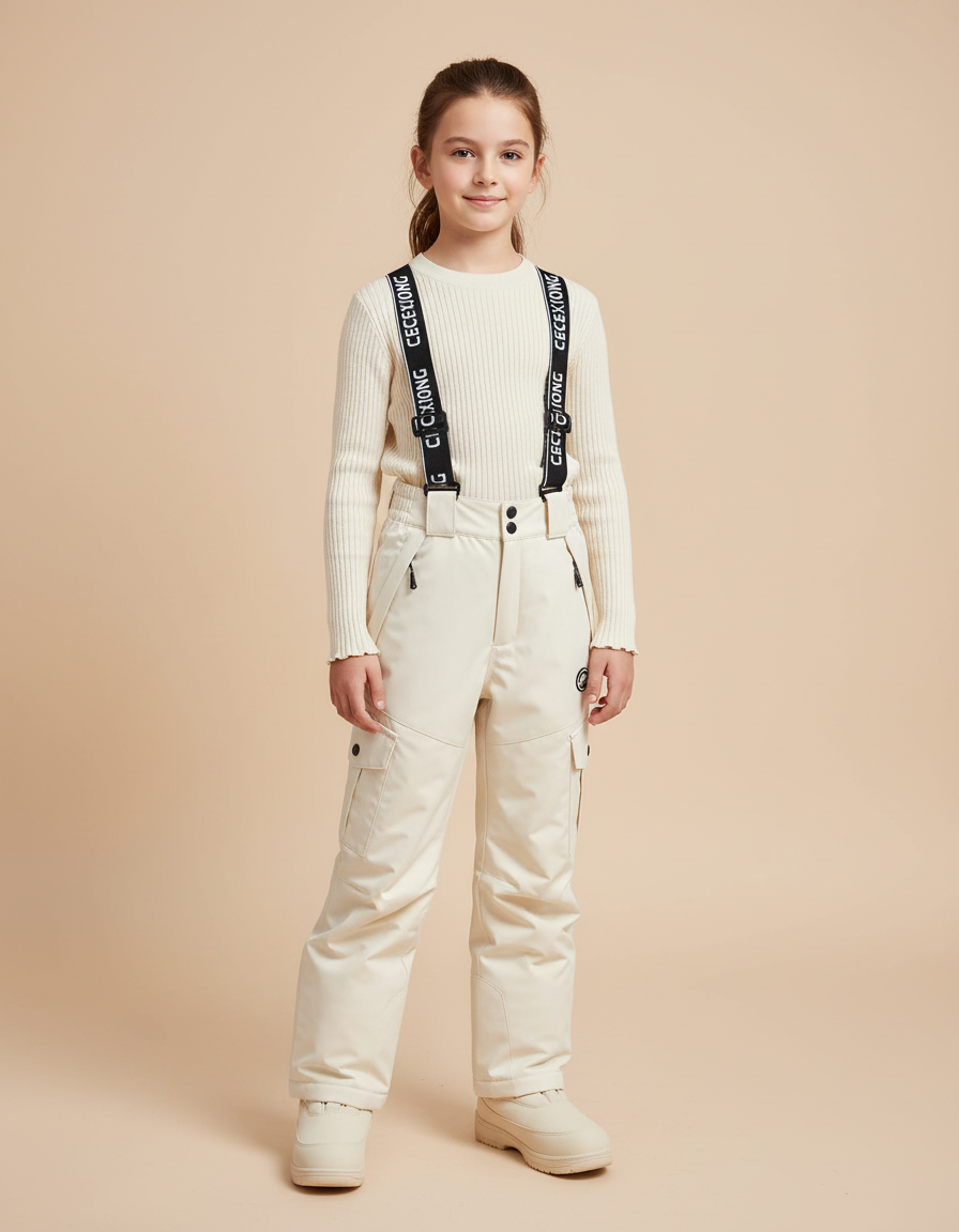 Pantalon De Ski Beige - Polyester
