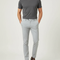 Pantalon Beige Slim Fit Uni Décontracté Coton Homme - Gris
