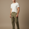 Pantalon Beige Coton Droit Homme Décontracté Moderne - Kaki