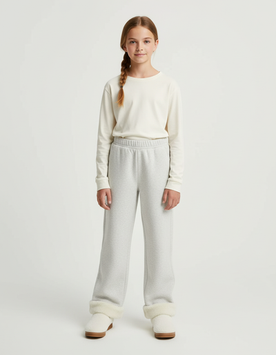 Pantalon Beige Fille Clair