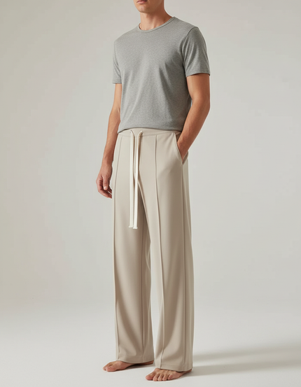 Pantalon Beige Homme Grande Taille - Polyester