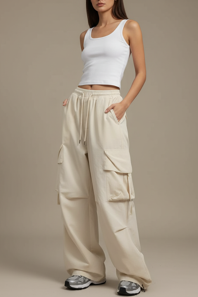 Pantalon Beige D248 - Polyester