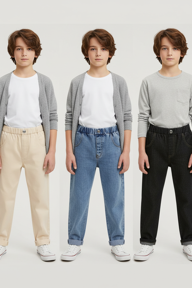 Pantalon Beige Bebe Garcon - Coton