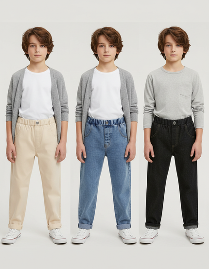 Pantalon Beige Bebe Garcon - Coton