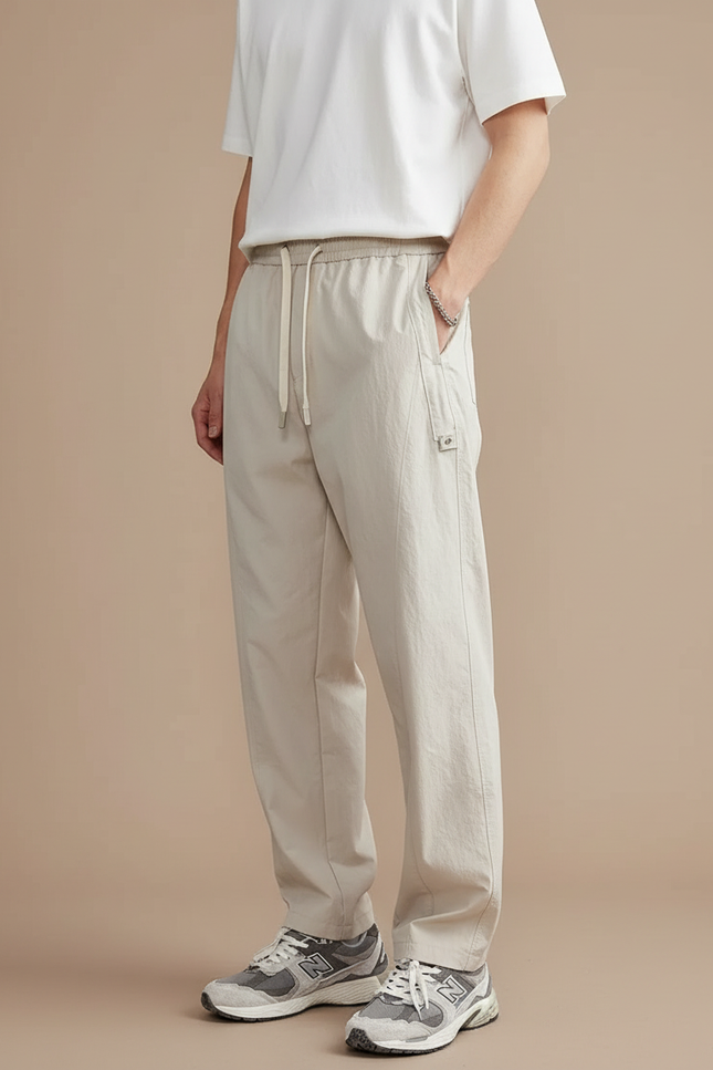 Pantalon Beige Homme Style - Polyester