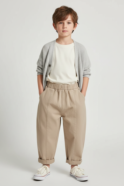 Pantalon Chino Beige Bebe - Gabardine