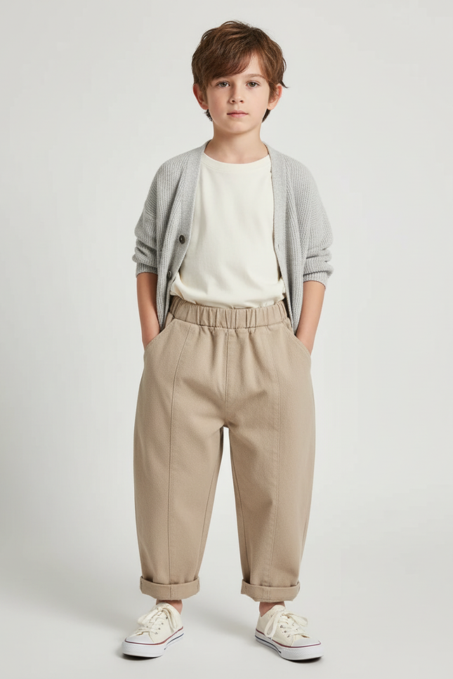 Pantalon Chino Beige Bebe - Gabardine