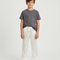 Pantalon Beige Satiné Plume Fluide Enfant