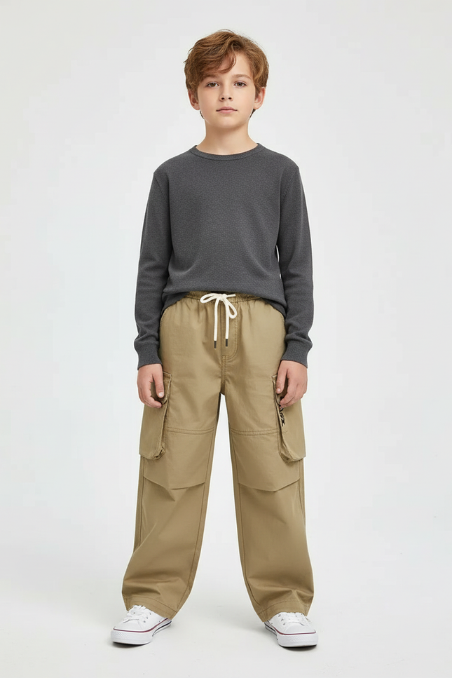 Pantalon Treillis Beige - Gabardine