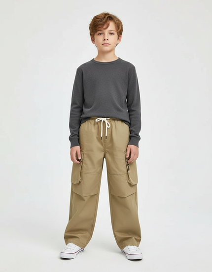 Pantalon Treillis Beige - Gabardine