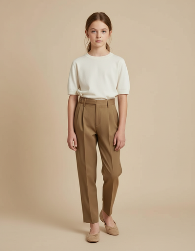 Pantalon Beige Fille Chino