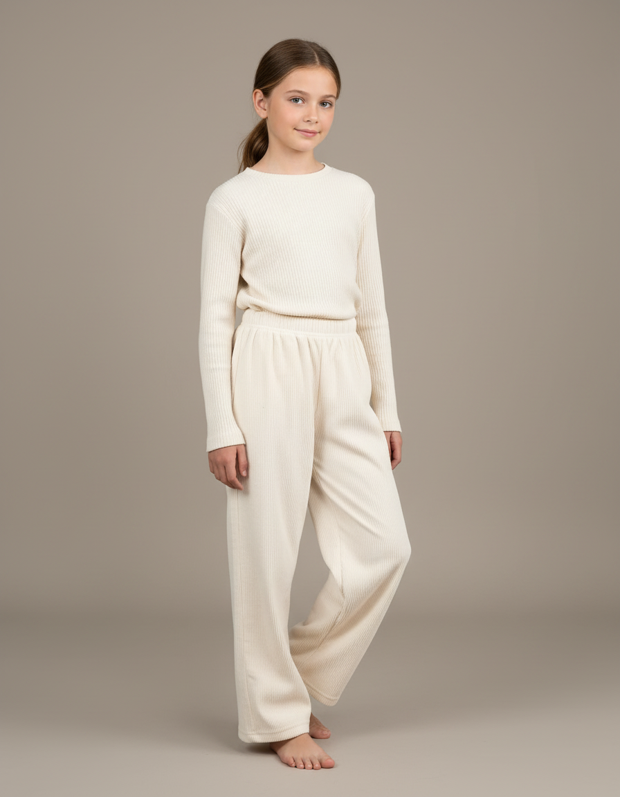 Pantalon Beige A85b - Cordé