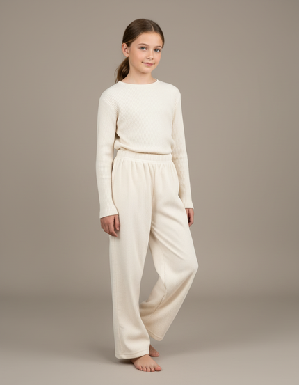 Pantalon Beige A85b - Cordé