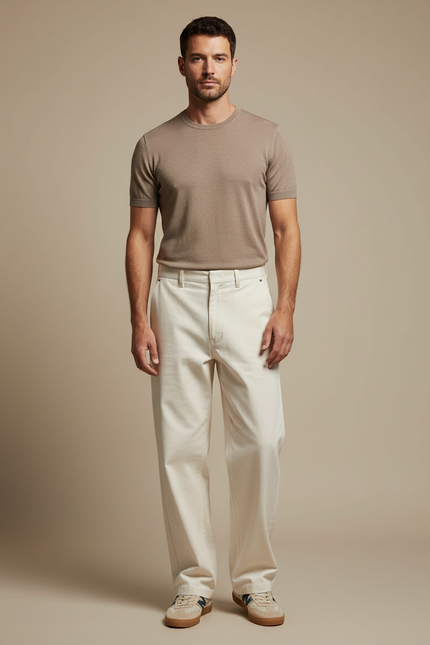 Pantalon Beige 9d2c - Toile