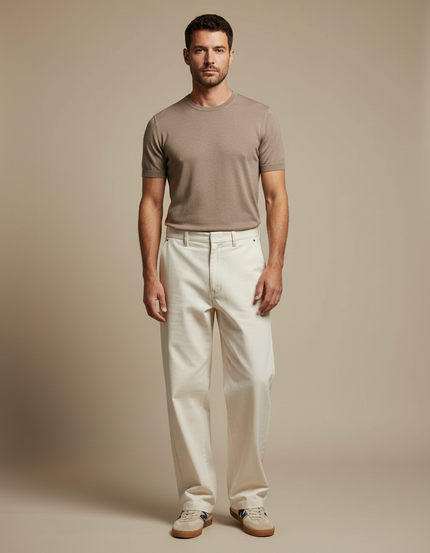 Pantalon Beige 9d2c - Toile