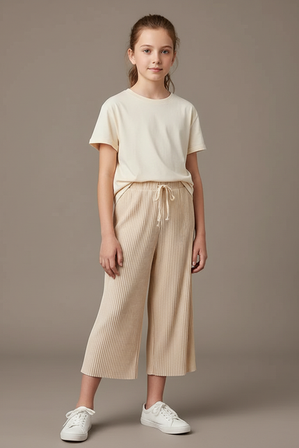 Pantalon Crepe Beige - Maille