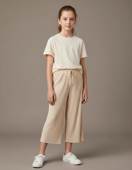 Pantalon Crepe Beige - Maille