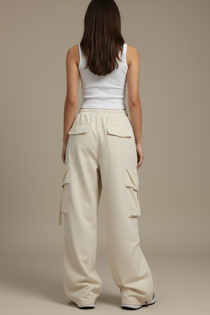 Pantalon Beige D248 - Polyester - vue 2