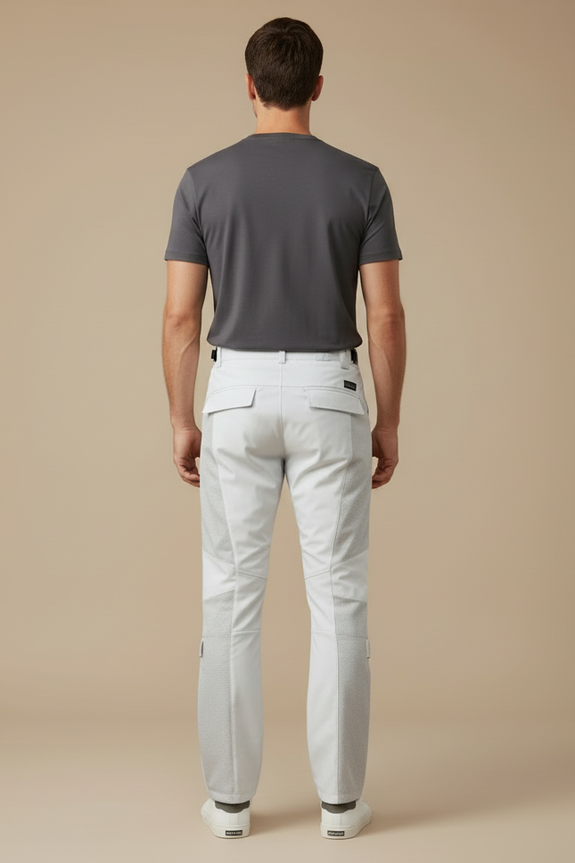 Pantalon Beige Moto Mesh Léger Respirant Homme - Gris Maille - vue 2