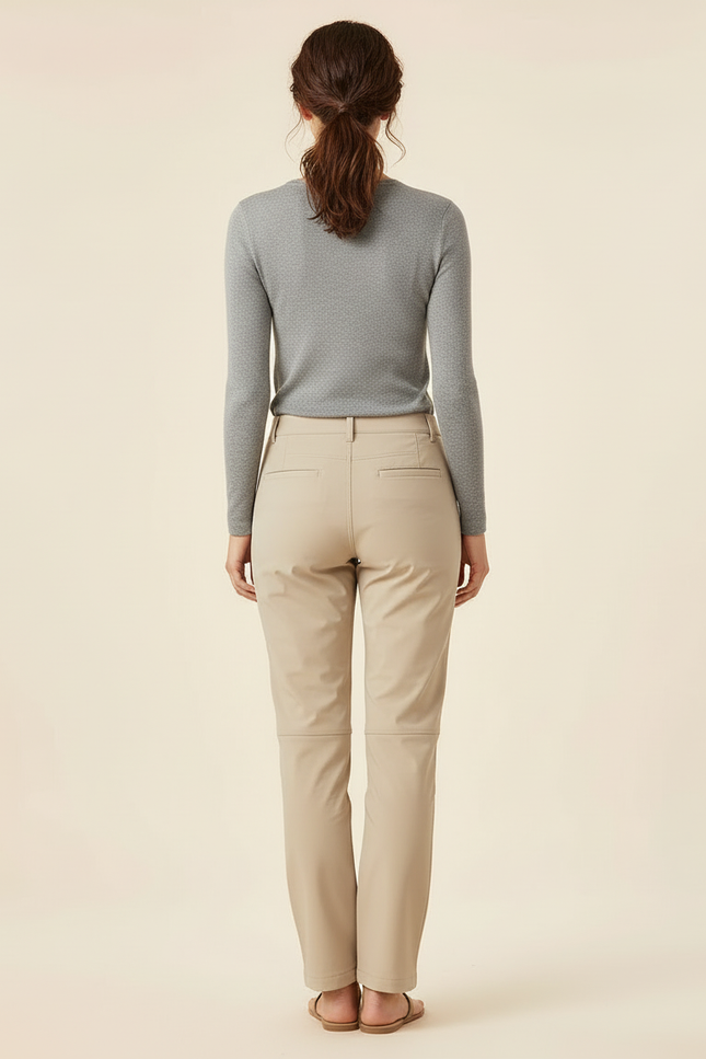 Pantalon Randonnée Femme Beige - Polyester - vue 2