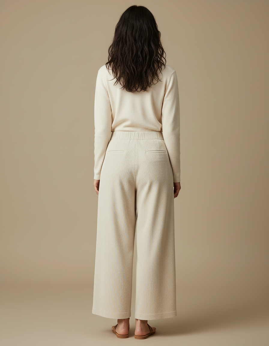 Pantalon Beige 0ad2 - Cordé - vue 2
