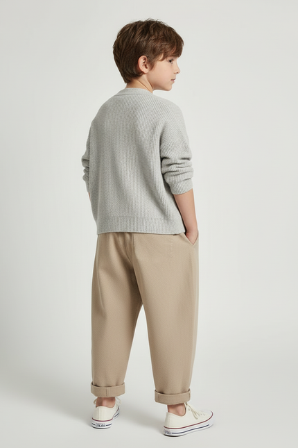 Pantalon Chino Beige Bebe - Gabardine - vue 2