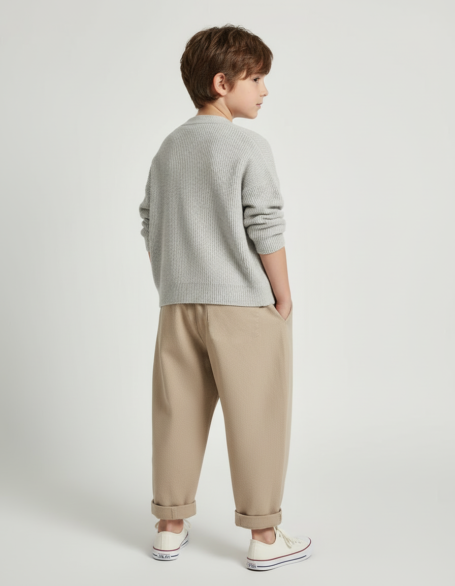 Pantalon Chino Beige Bebe - Gabardine - vue 2