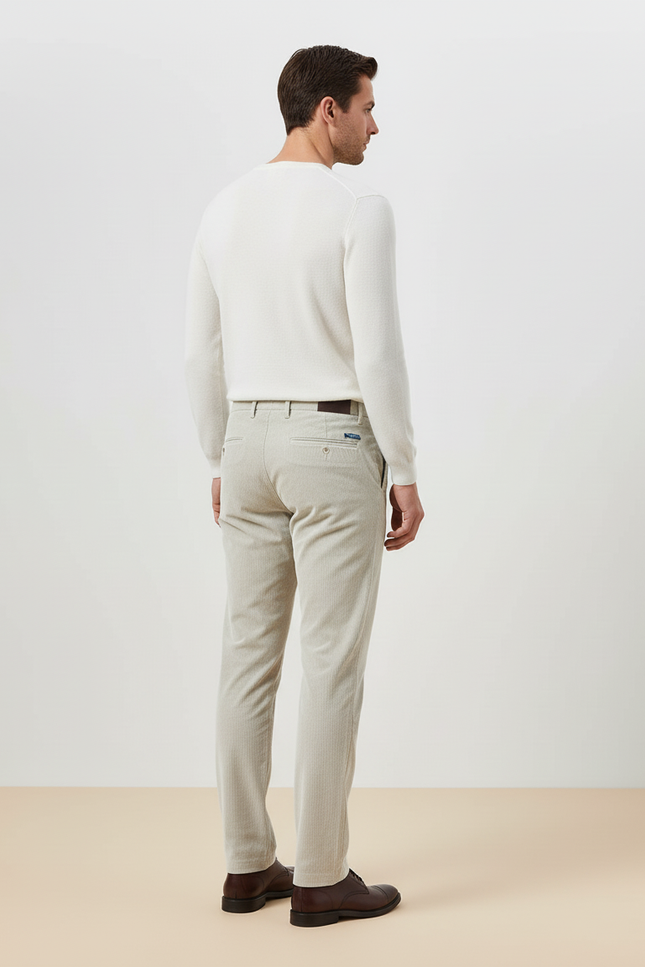 Pantalon Beige Cotelé - Cordé - vue 2
