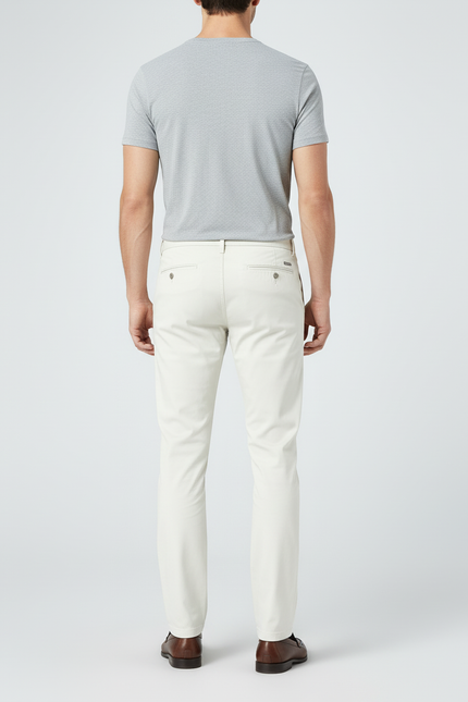 Pantalon Beige Clair - Gabardine - vue 2