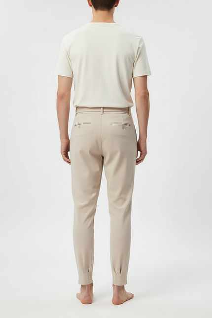 Pantalon Beige Avec Ceinture - Polyester - vue 2