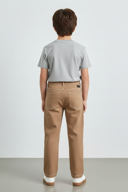 Pantalon Carpenter Beige - Toile - vue 2