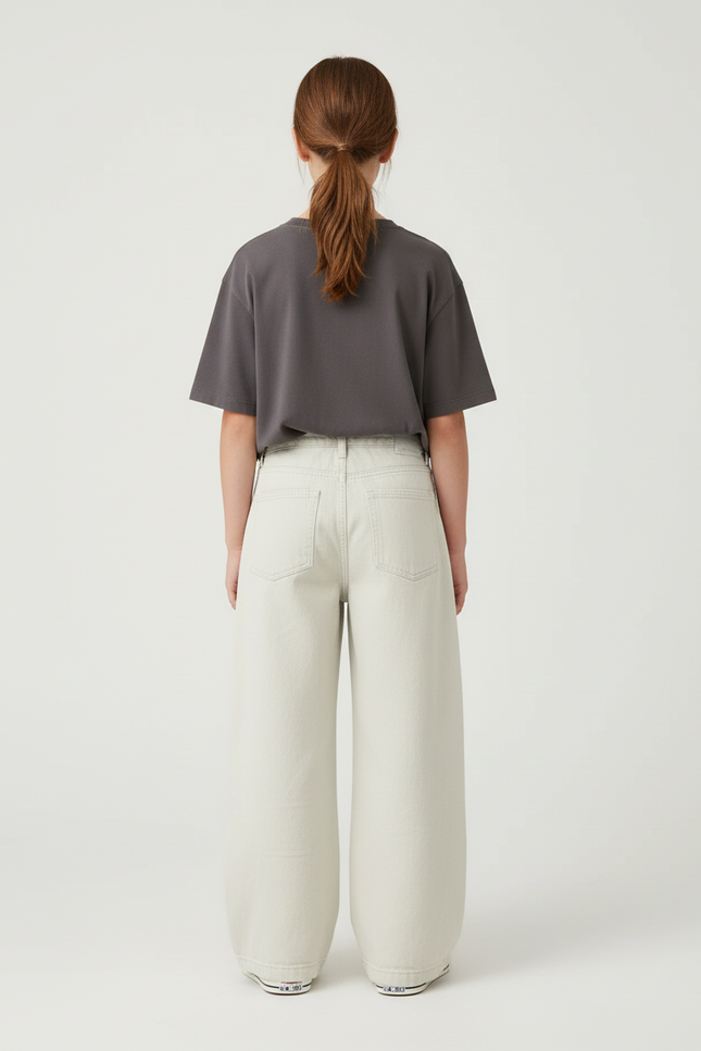Pantalon Beige Ample Cargo Décontracté Garçon - Jean - vue 2