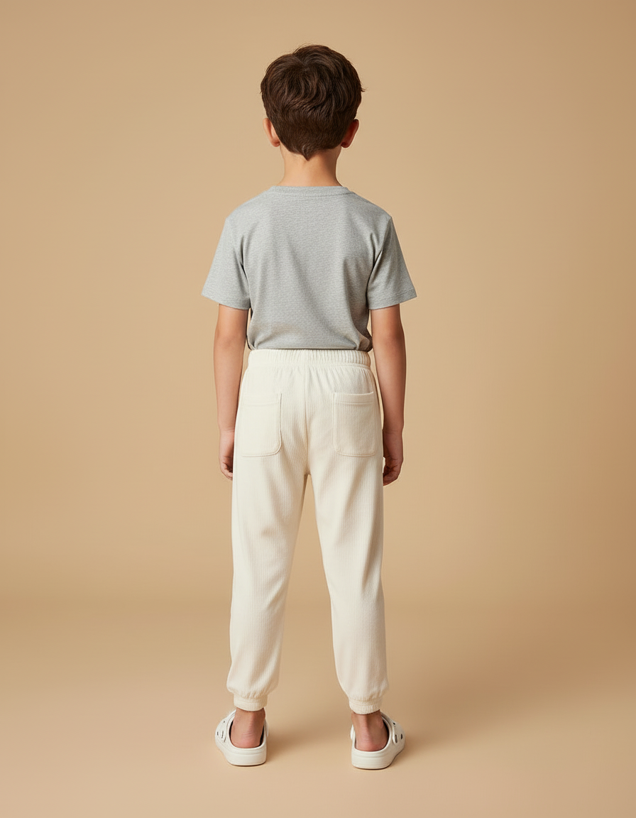 Pantalon Beige Cab1 - Cordé - vue 2