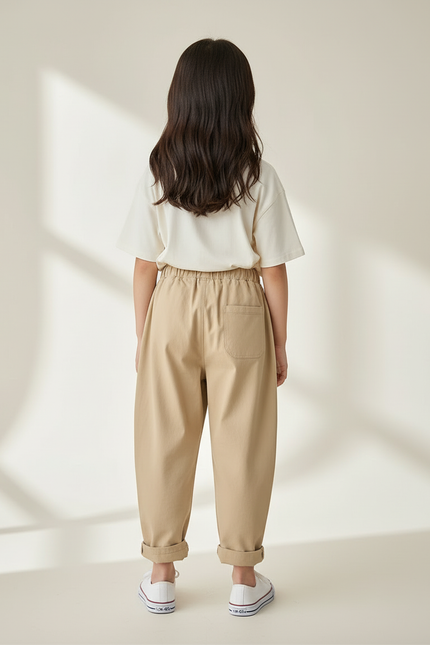 Pantalon Beige Harem Smilies Enfant Coton - vue 2