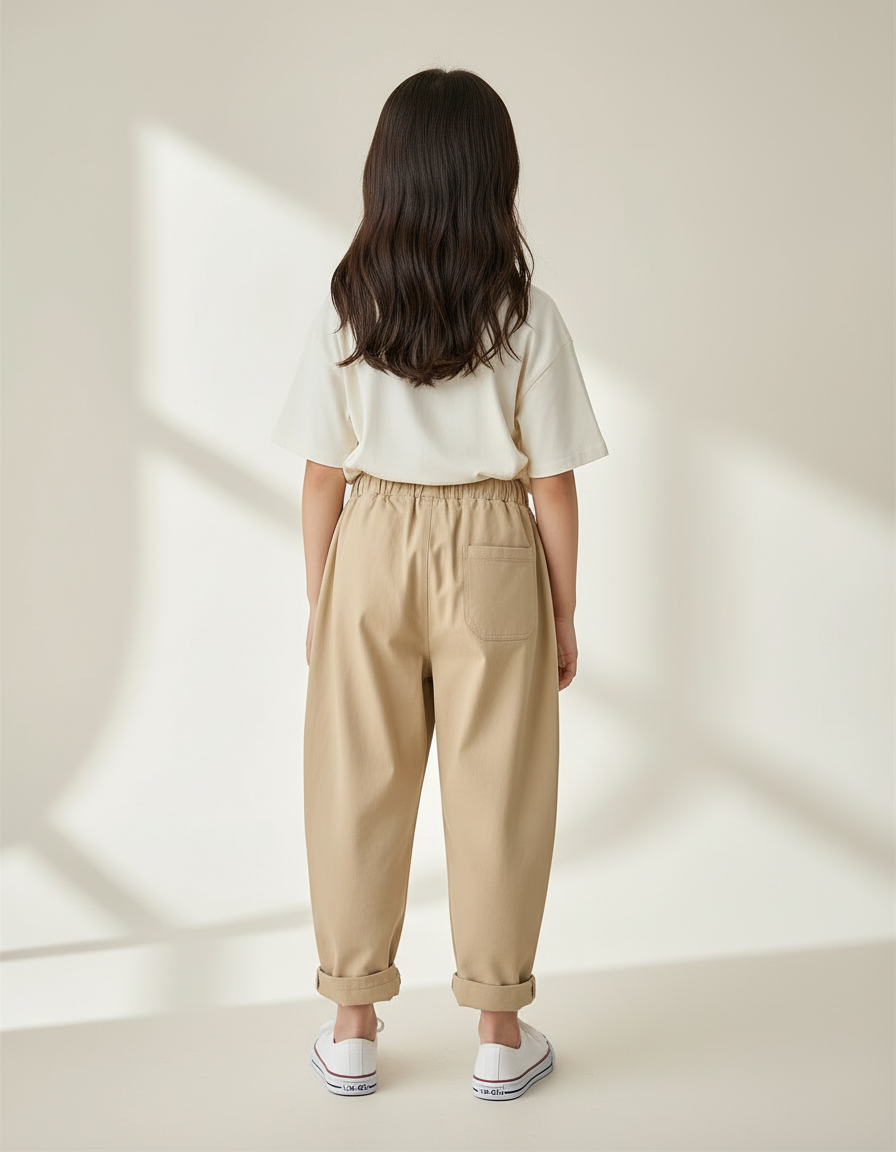 Pantalon Beige Harem Smilies Enfant Coton - vue 2