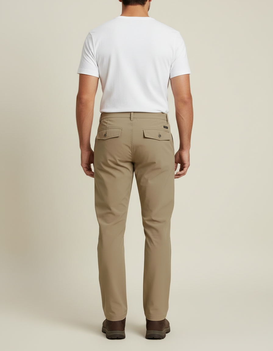 Pantalon Trekking Beige - Polyester - vue 2