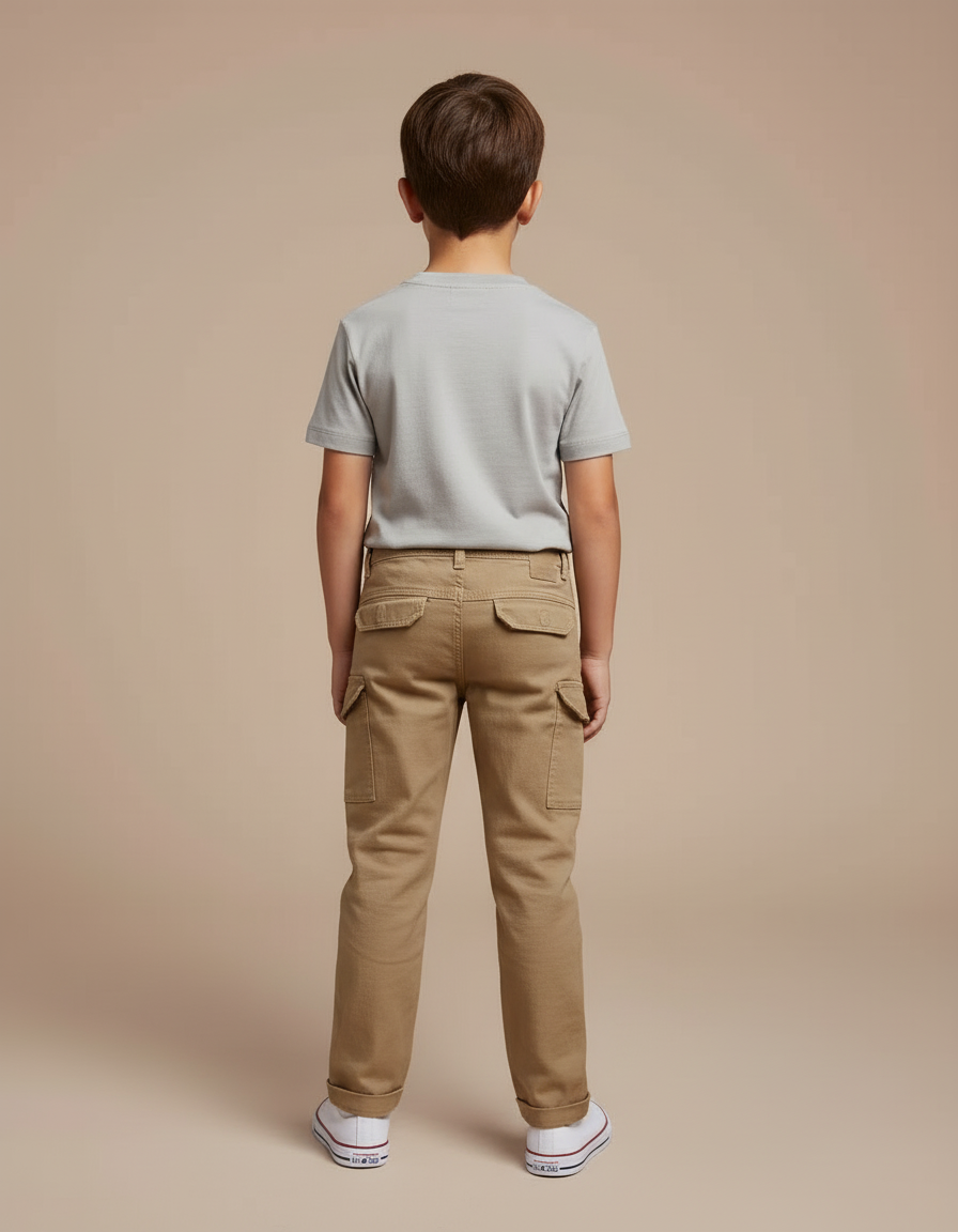 Pantalon Battle Beige - Gabardine - vue 2
