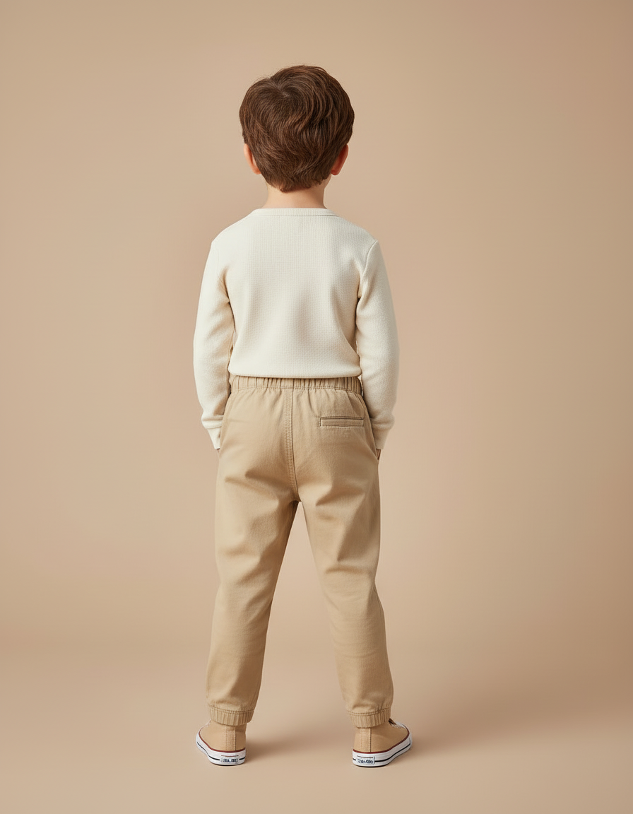 Pantalon Chino Beige Bebe Garcon - vue 2