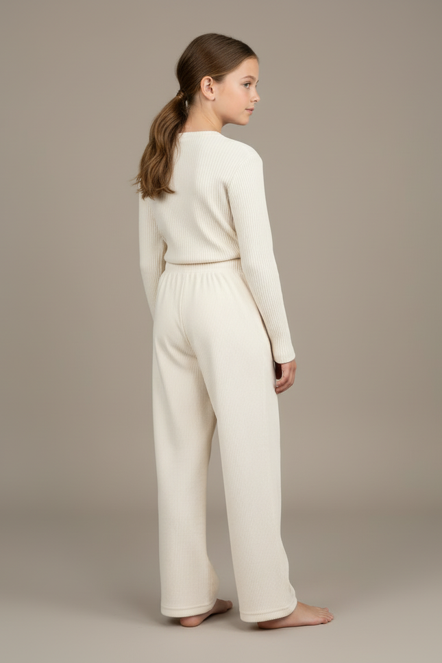 Pantalon Beige A85b - Cordé - vue 2