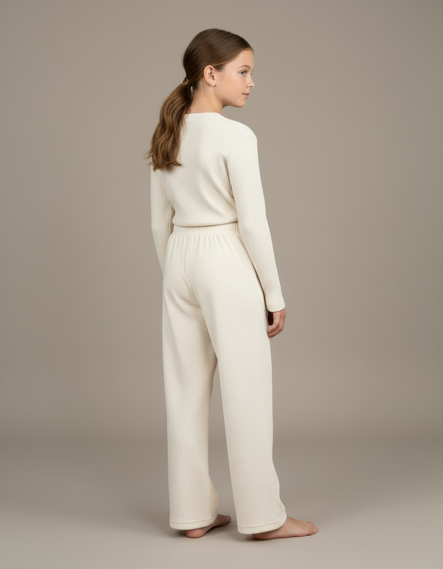 Pantalon Beige A85b - Cordé - vue 2