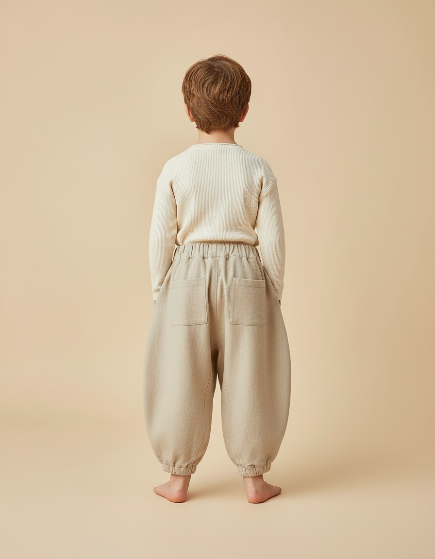 Pantalon Beige Toile - vue 2